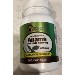 Anamu Sunshine Naturals 100 Capsules Made in the US Exp 4/26 Tropical Wonder New